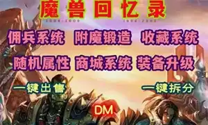 传奇世界单机版DM游戏 魔兽回忆录单机版游戏 特色自动挂机 网游单机